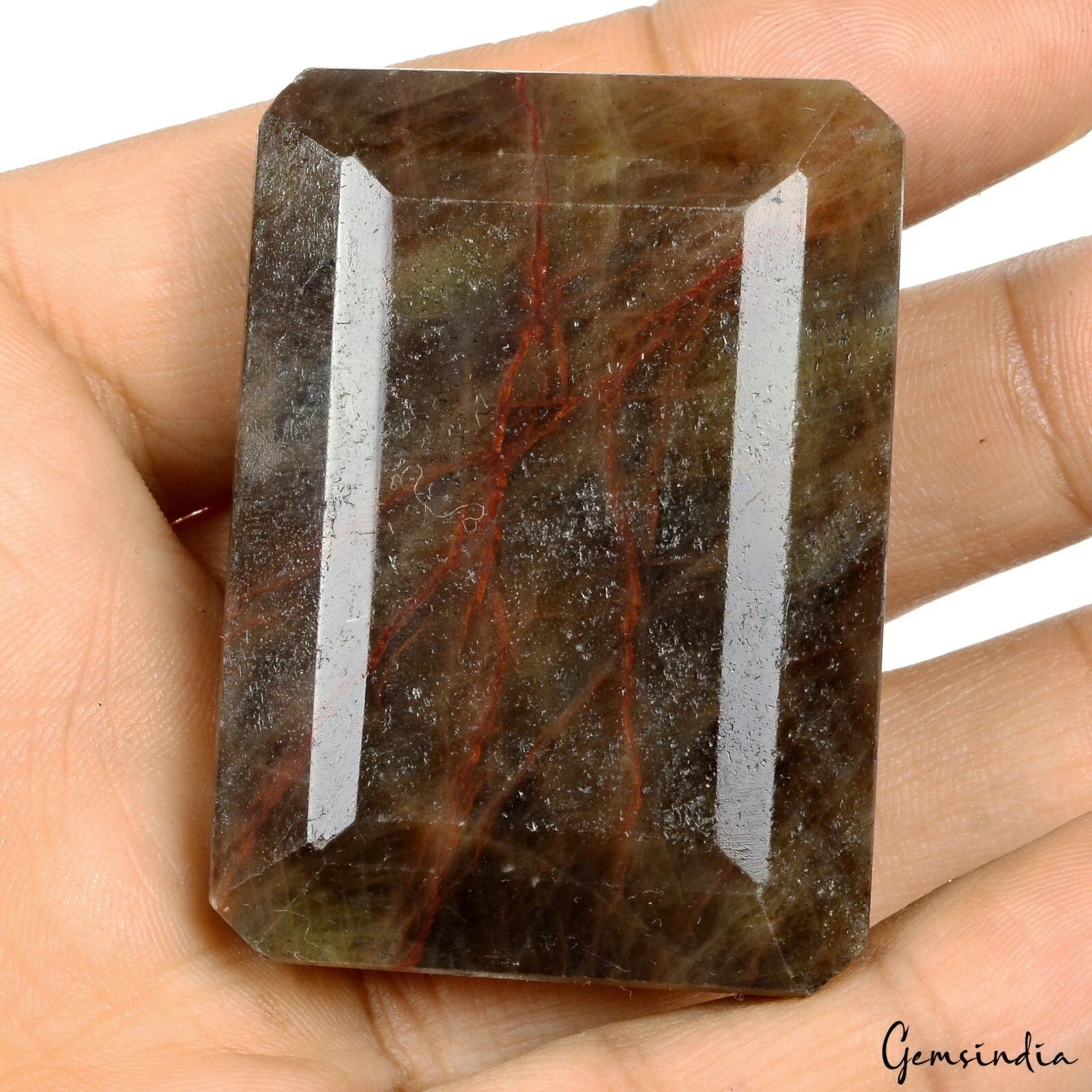 273.10Ct Natural Untreated Brown Sapphire Octagon Cut Faceted Certified Gemstone