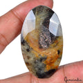 Certified 268.10Ct Natural Untreated Bi-color Sapphire Oval Cut Faceted Gemstone