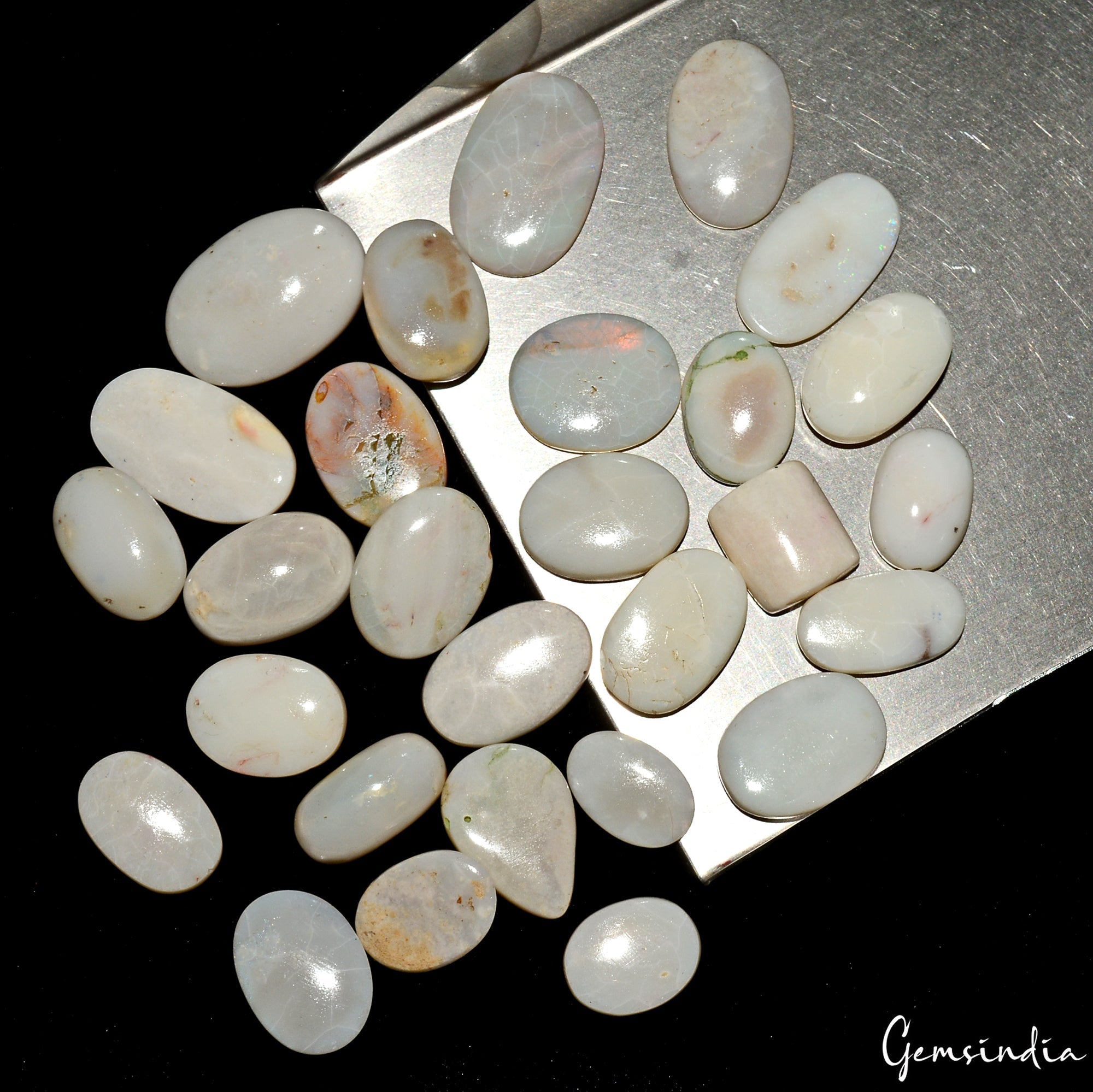 211.20Ct Natural Australian Opal Mix Cabochon Loose Jewelry Gemstones~28 Pcs