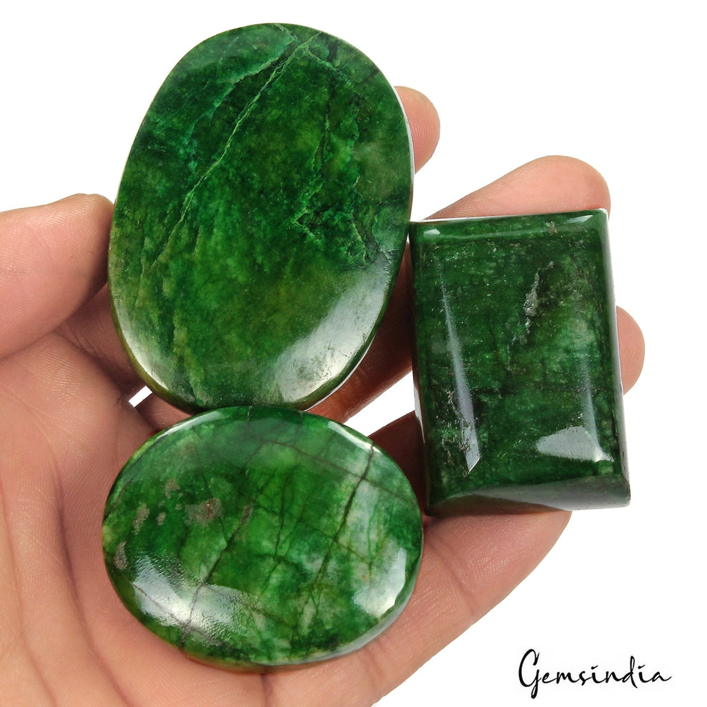 1300 Ct Natural Brazilian Green Emerald Oval Cab Earth Mined Huge Size Gems Lot