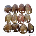 12 Pcs Natural Brown Sapphire 24-31mm Untreated Rose Checker Cut Fancy Gemstones