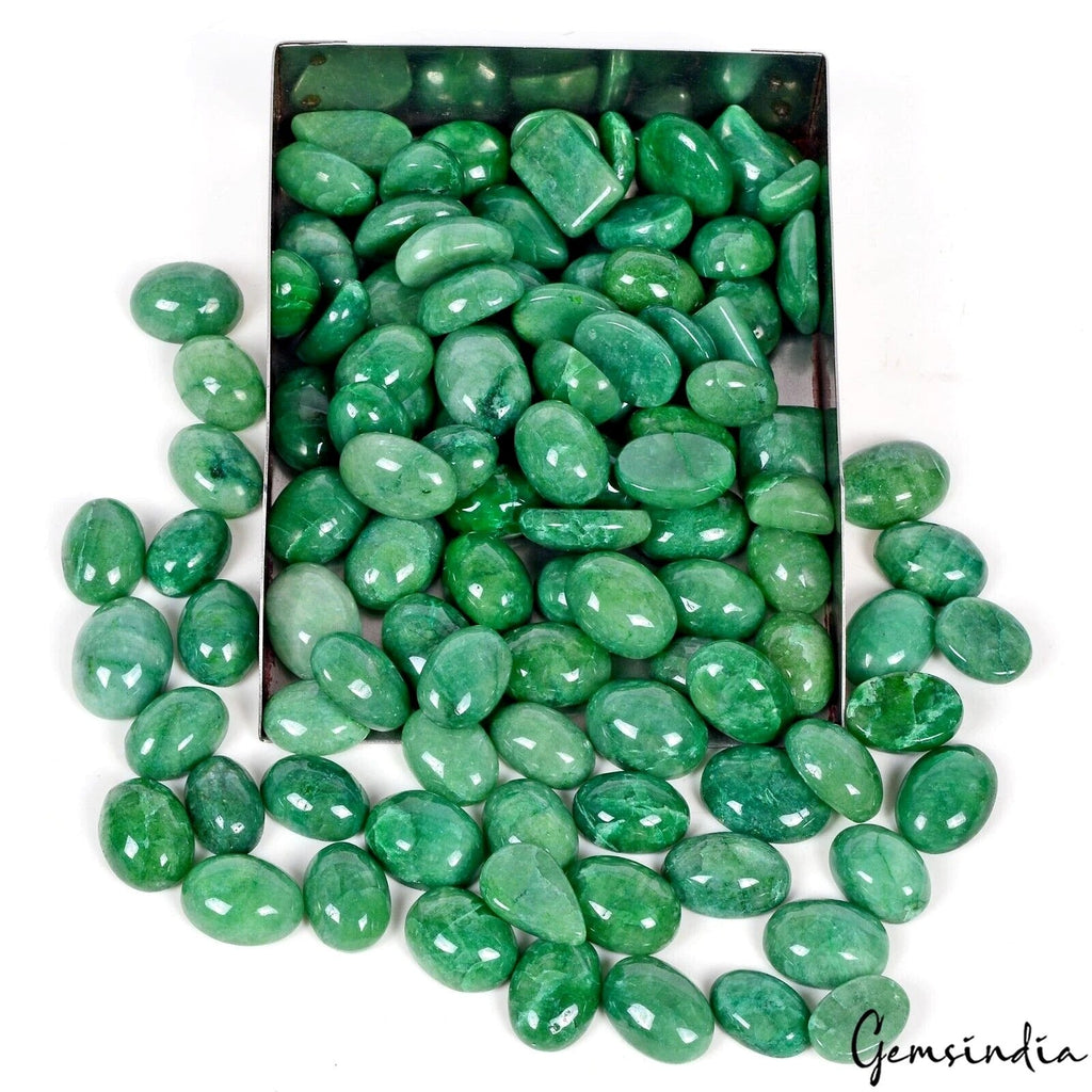 1500 Ct Natural Finest Green Emerald Mix Cabochon Loose 12-23mm Gemstones~105 Pc