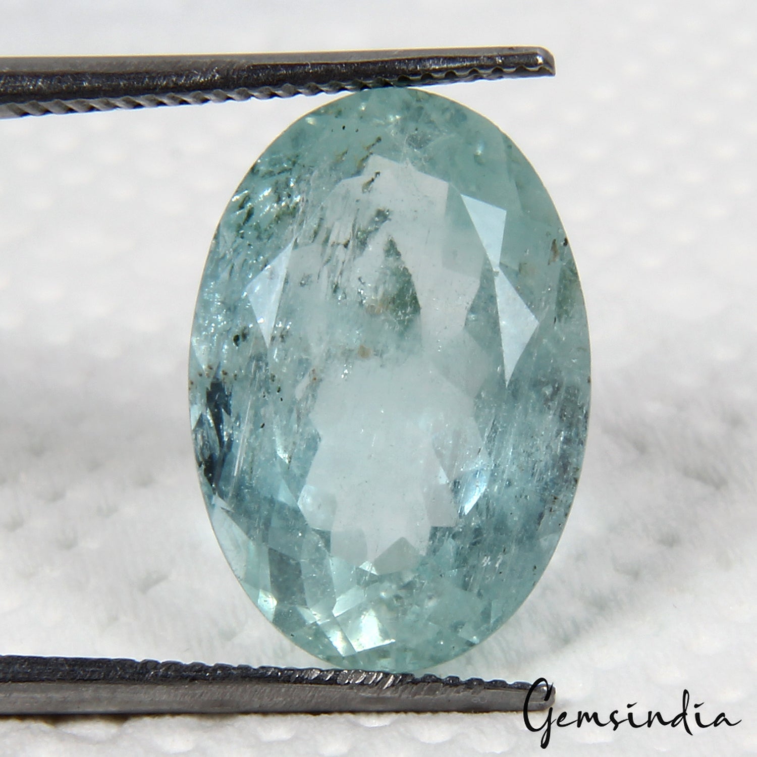 Certified 6.80 Ct Blue Santa Maria Aquamarine Gem From Brazil 100% Natural Color