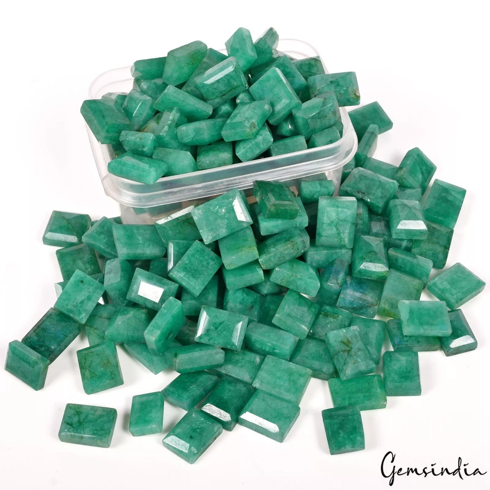 Natural 2500Ct Fine Cut Colombian Green Emerald Best Loose Gemstone Lot for Ring