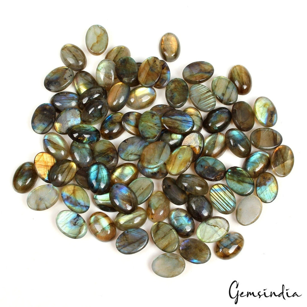 440 Cts Wholsesale Lot Natural Labradorite Calibrated 14x10mm Oval Cabochon Gems