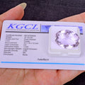 Amethyst Loose Gemstone, Untreated, Lavender — 23 x 16 x 12mm, 27.10 Ct