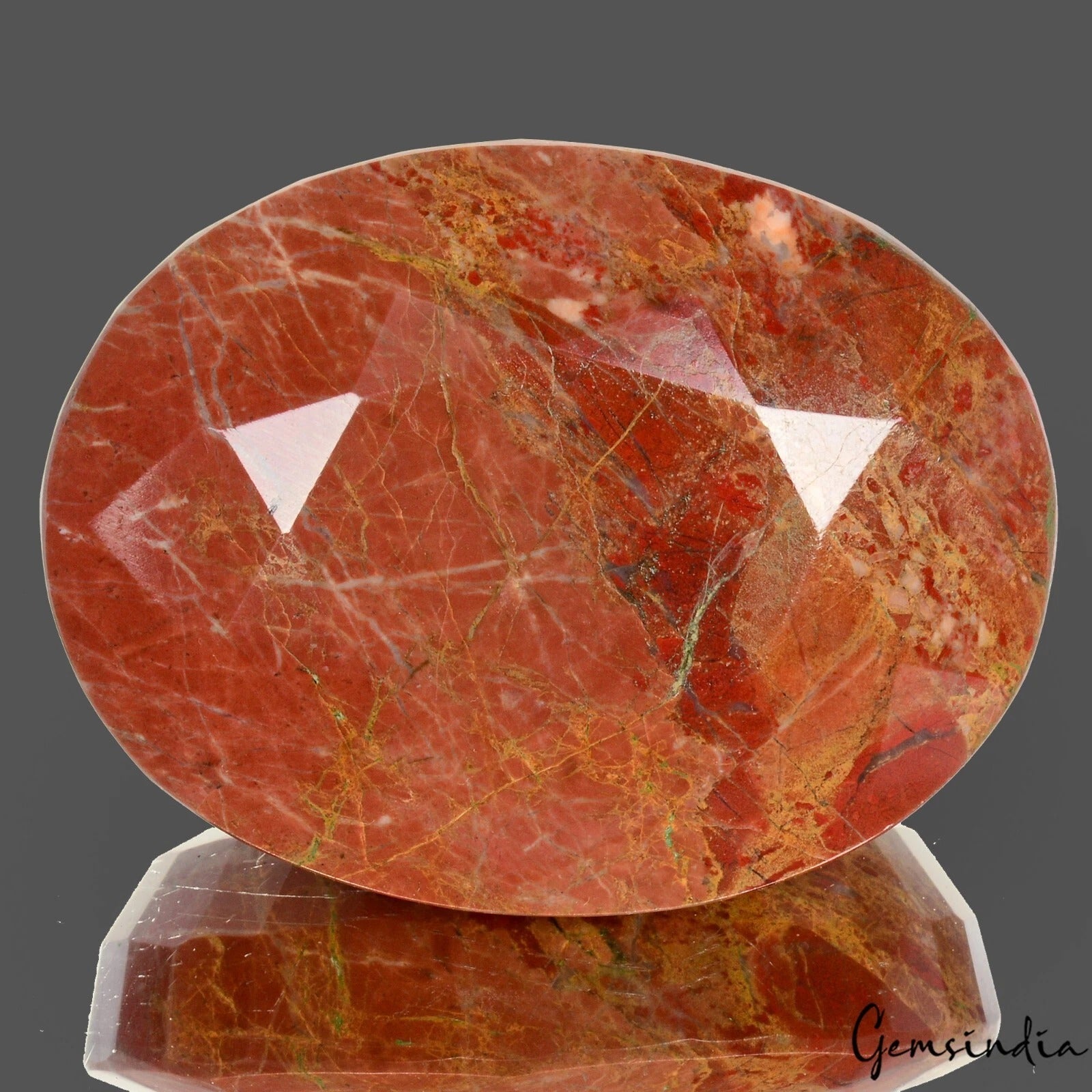 Red Jasper Loose Gemstone, Untreated — 88x66x34 mm, 1670 Ct, Madagascar