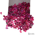 Certified 78.40 Cts/200 Pcs Natural Red Ruby Pear Cab Loose Gems Lot For Jewelry