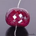 300 Ct Natural Red Ruby Round Cut Center Drilled Bead Loose Wholesale Gemstone