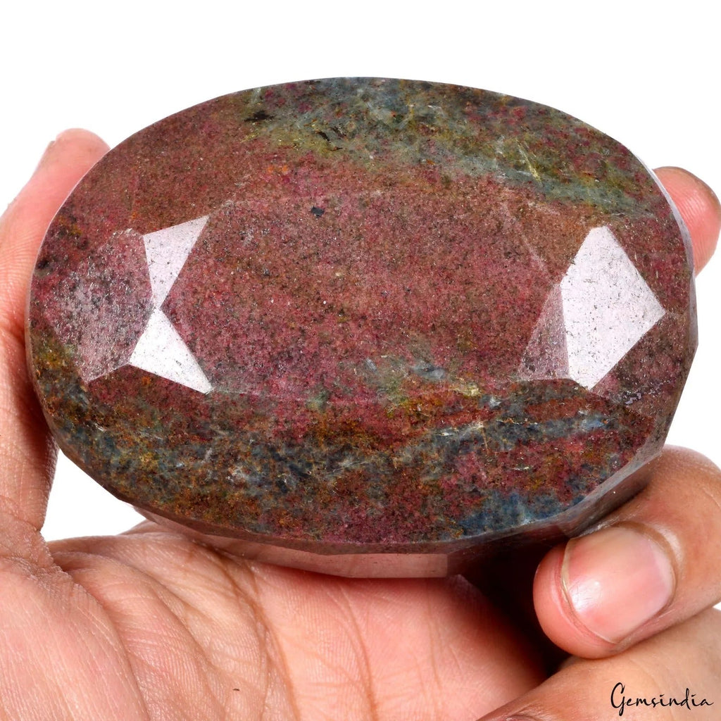2000 Cts Natural Untreated Ruby Kyanite Earth Mined Oval Cut Huge Loose Gemstone