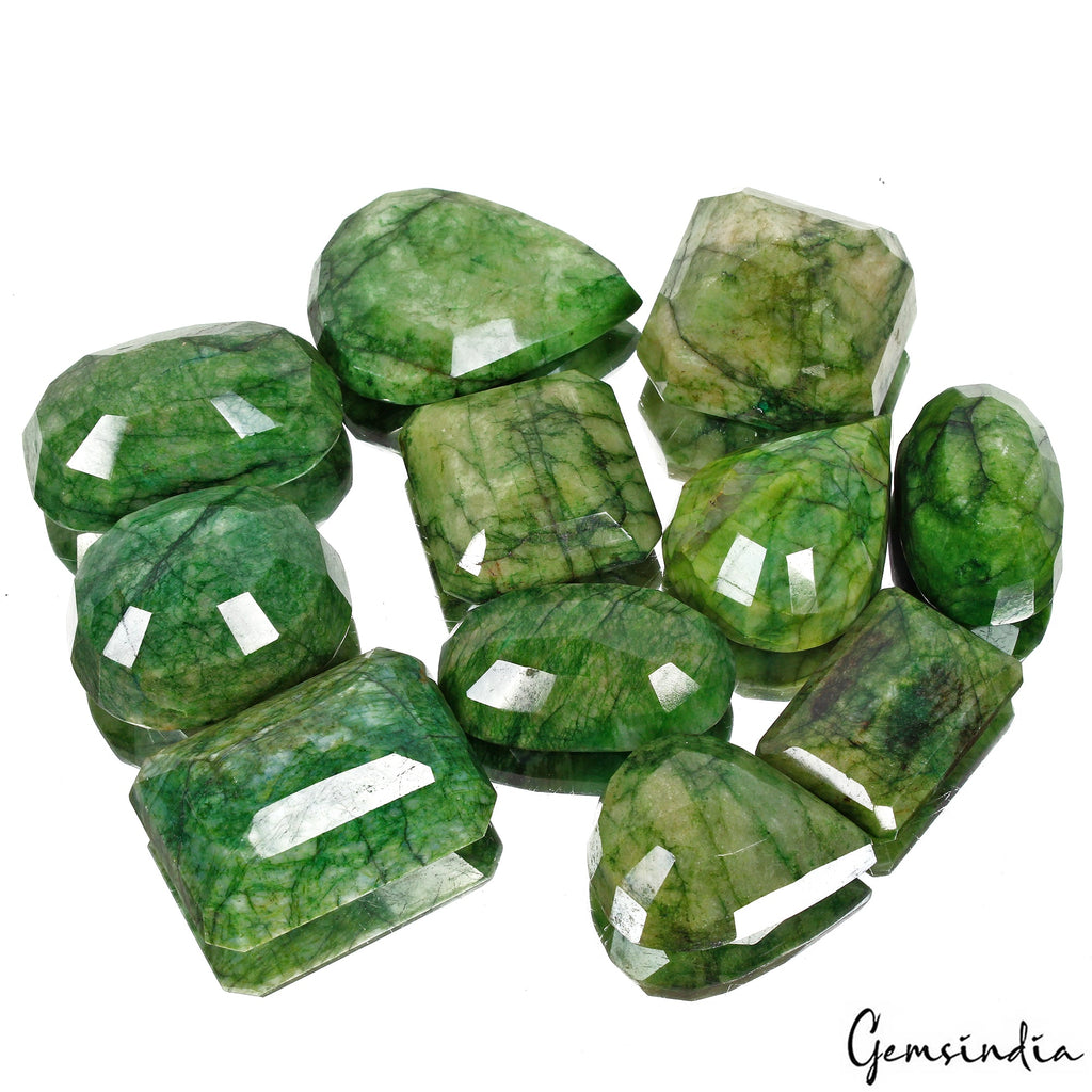 Super Wholesale 4620 Cts/11 Pcs Natural Brazilian Green Emerald Mix Cut Gems Lot