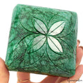 Large 4140 Ct Natural Green Emerald Octagon Carving Earth Mined Huge Size Gems