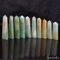 Natural Aventurine Obelisk Crystal Wand Tower Point Reiki Healing Gems ~10 Pcs