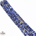 4 Strand AAA Sodalite Gemstone Box Faceted 7mm-9mm Drilled Beads 8” Each Strand