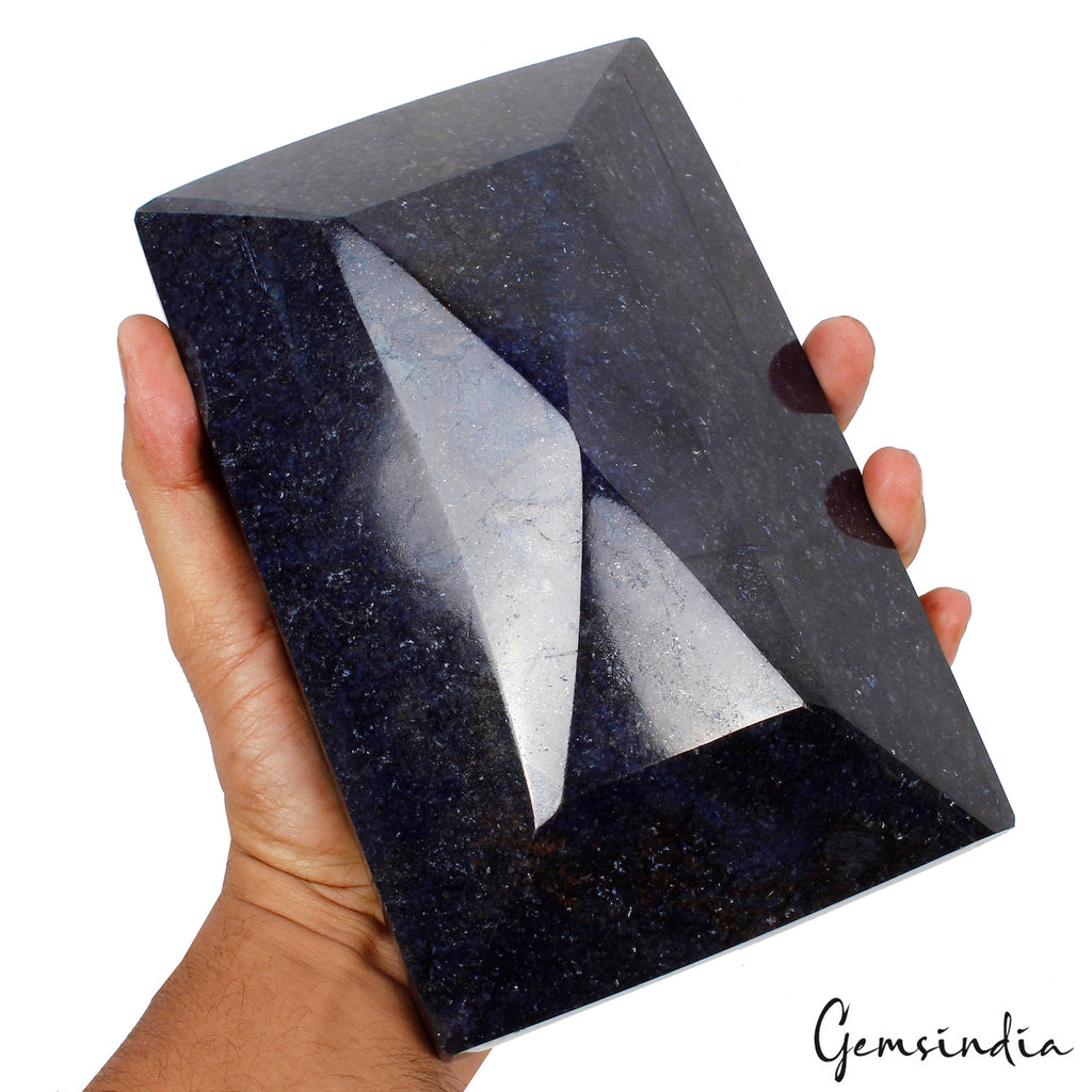 3.4 Kilo Natural Blue Sapphire Large Museum Size Top Grade Madagascar Gemstone