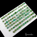 Emerald Lot, Loose Gemstone, Color Enhanced, Green — 90 Pieces, 11mm to 14mm, 520 Ct, Brazil