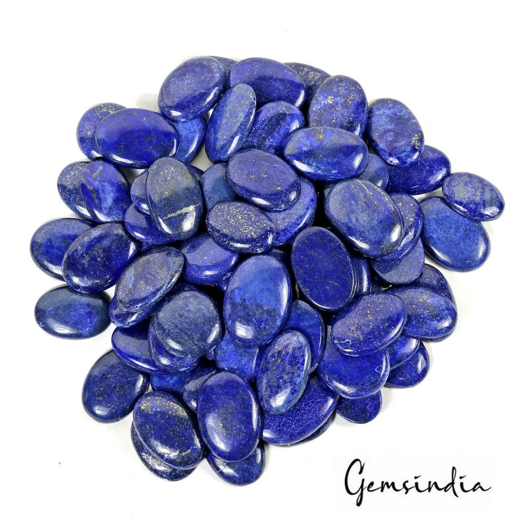 Bulk Lot 5000 Cts Natural Blue Lapiz Lazuli Oval Cabochon Drilled Bead Gemstones