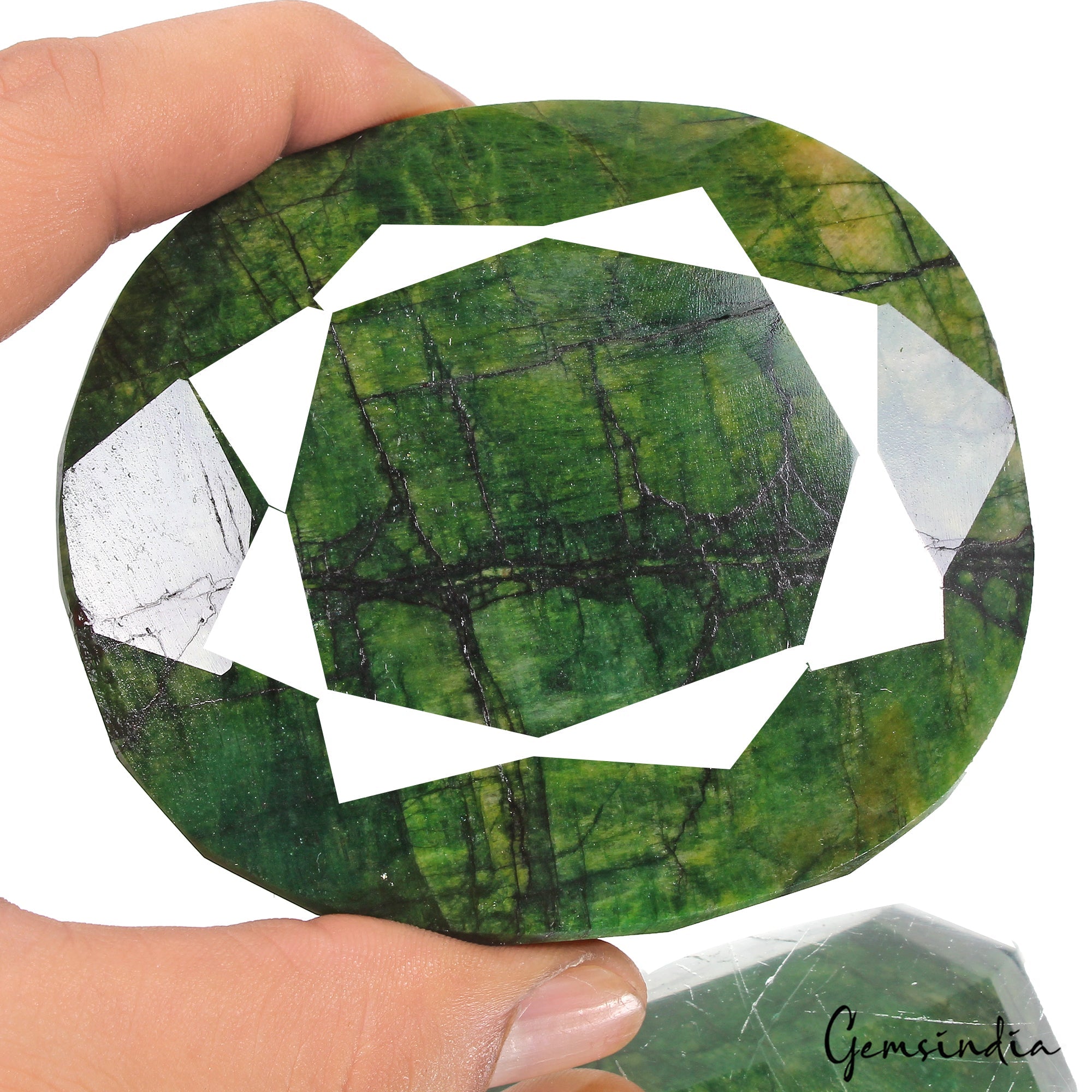1920 Ct Natural Green Brazilian Emerald Oval Cut Faceted Earth Mined Loose Gems