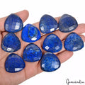 500 Ct Natural Blue Lapis Lazuli Trillion Checker Cut 30mm Calibrated Loose Gems