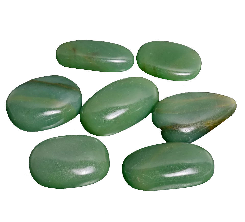 1000 Ct/7 Pcs Natural Green Aventurine Smooth Polished Loose Pendant Size Gems