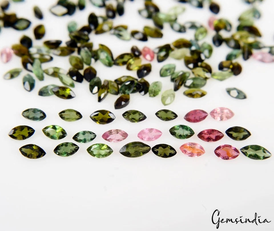 Tourmaline Lot, Loose Gemstone, Green — 113 Pieces, 3mm, 9.00 Ct
