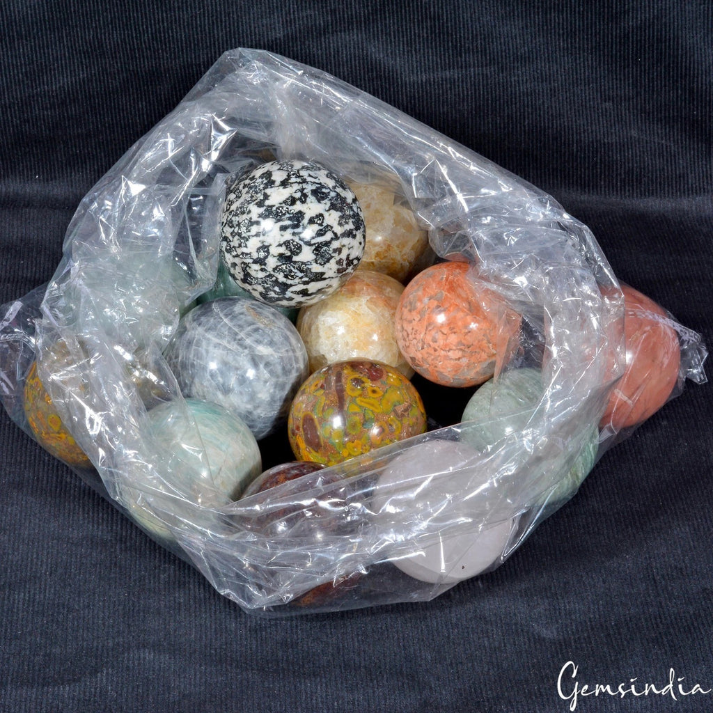 Multi-Gemstone Sphere, Untreated — 48mm, 16860 Ct