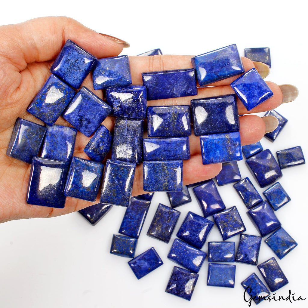 1230 Ct Natural Blue Lapis Lazuli Loose Cabochon 14-24mm Loose Jewelry Gemstones