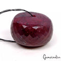 Certified 266.60 Cts Natural African Red Ruby Round Checker Cut Drill Bead Gem
