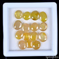 AAA 42 Ct Natural Yellow Ceylon Sapphire Flawless Certified Lot Mix Cut Gemstone