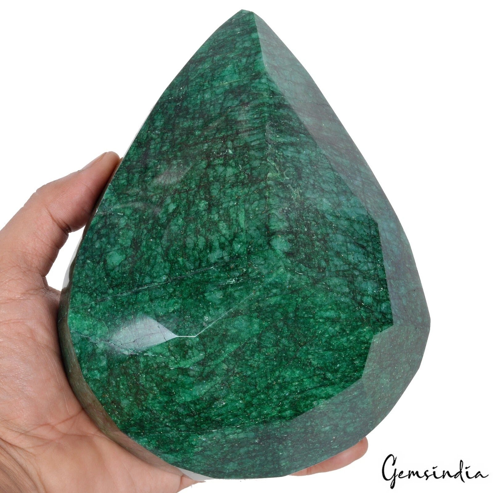 Museum Size 2.3Kg Natural Brazilian Green Emerald Pear Cut Earth Mined Huge Gem