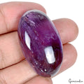 97.70 Ct Natural Untreated Purple Amethyst Oval Cab Pendant Size Loose Gemstone
