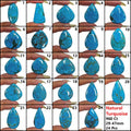 960 Ct Natural Spiderweb Blue Turquoise Mix Cab Loose Wholesale Gems Lot 24 Pc