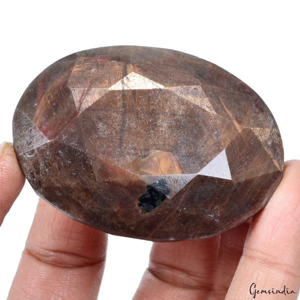 Certified Huge 700 Cts Natural Untreated Brown Sapphire Oval Cut Loose Gemstone