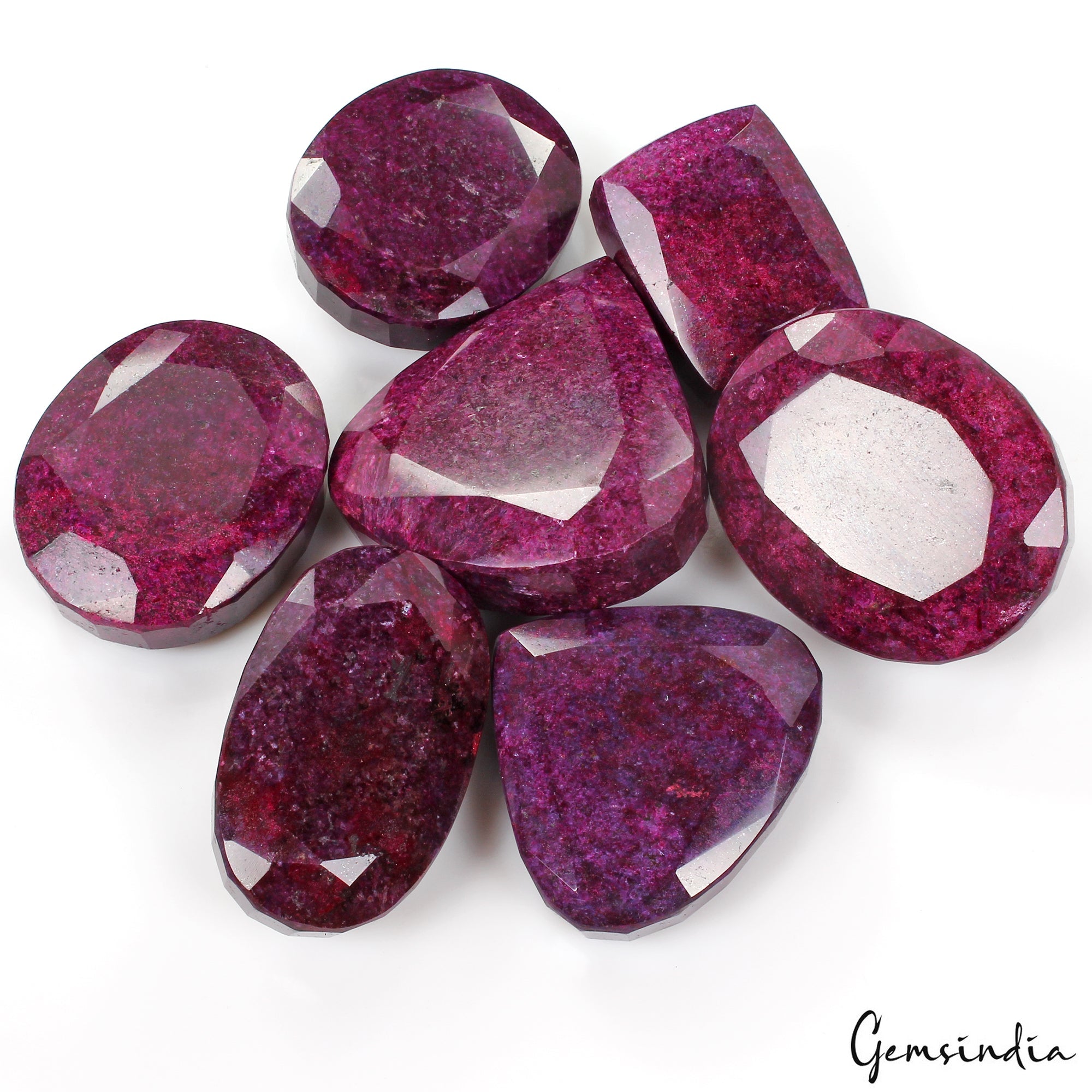 Natural Red Ruby 7500 Ct Superb Wholesale Lot Mix Cut 51-76mm Loose Gemstones