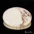 Turquoise Cabochon, Oval Cabochon, White — 64 x 47 x 6mm, 189.80 Ct