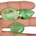 3 Pcs 100% Natural Green Fluorite Mix Cut Loose Jewelry Gemstones 170 Ct 24-30mm