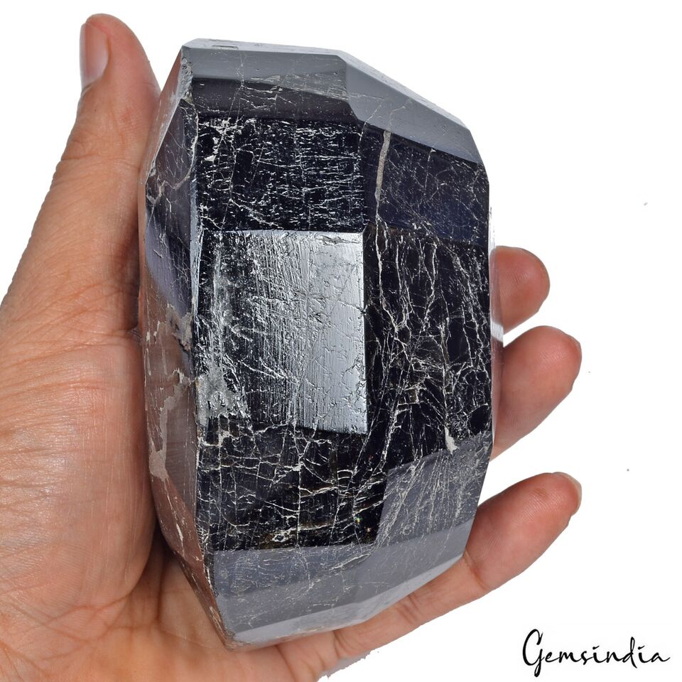 5450 Cts Natural Black Tourmaline Oval Cut Collector's Grade Untreated Gemstone
