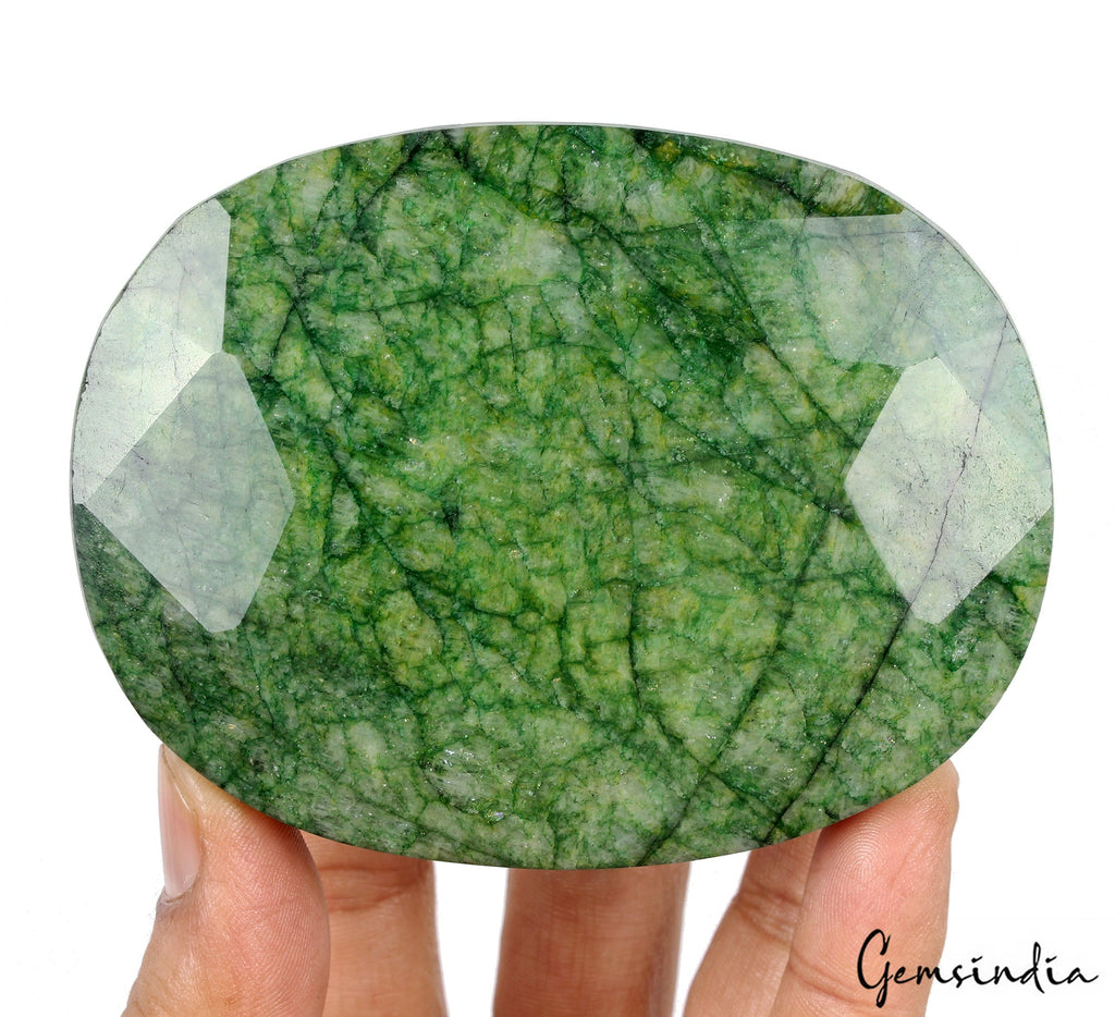 2420 Cts Natural Green Emerald Oval Cut Huge Earth Mined Museum Size Gemstone
