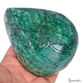 4280 Cts Natural Green Brazilian Emerald Pear Hand Carving Museum Use Gemstone