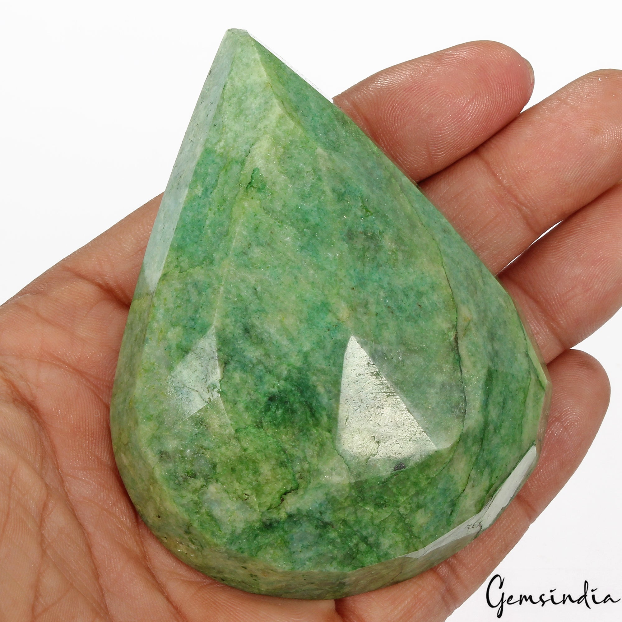 920 Cts Natural Brazilian Green Emerald Pear Faceted Huge Loose Earth Mined Gem
