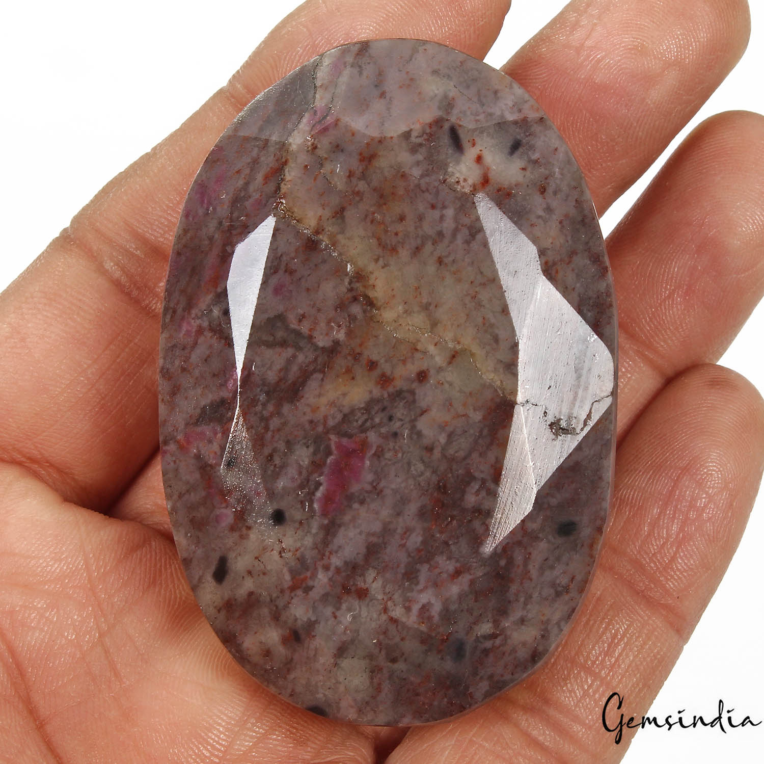 Ruby Loose Gemstone, Oval Faceted Cut, Untreated — 65 x 43 x 23 mm, 520 Ct, Madagascar