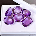 Amethyst Lot, Loose Gemstone, Untreated — 6 Pieces, 17mm to 19mm, 95.90 Ct