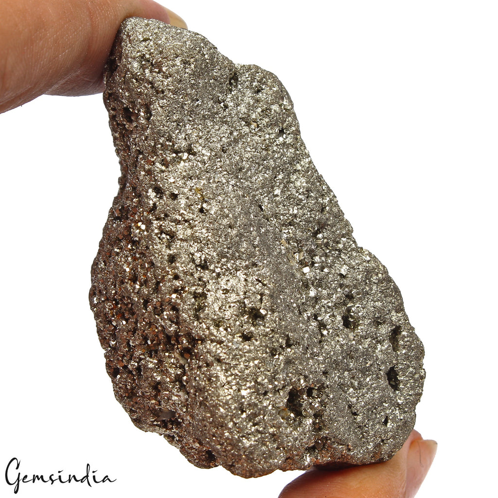 118Gram Natural Pyrite Crystal Fool's Gold Rough Uncut Specimen Cluster Gemstone