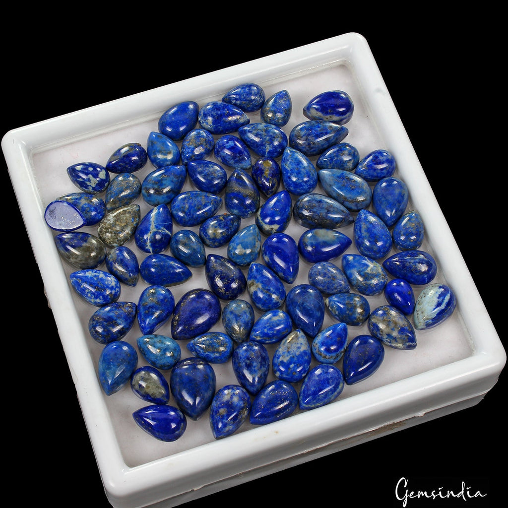 230.00 Ct Natural Blue Lapis Lazuli Mix Cabochon Loose Wholesale Gems Lot 68 Pc