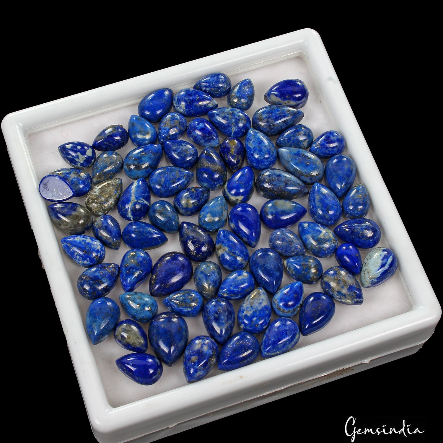 230.00 Ct Natural Blue Lapis Lazuli Mix Cabochon Loose Wholesale Gems Lot 68 Pc