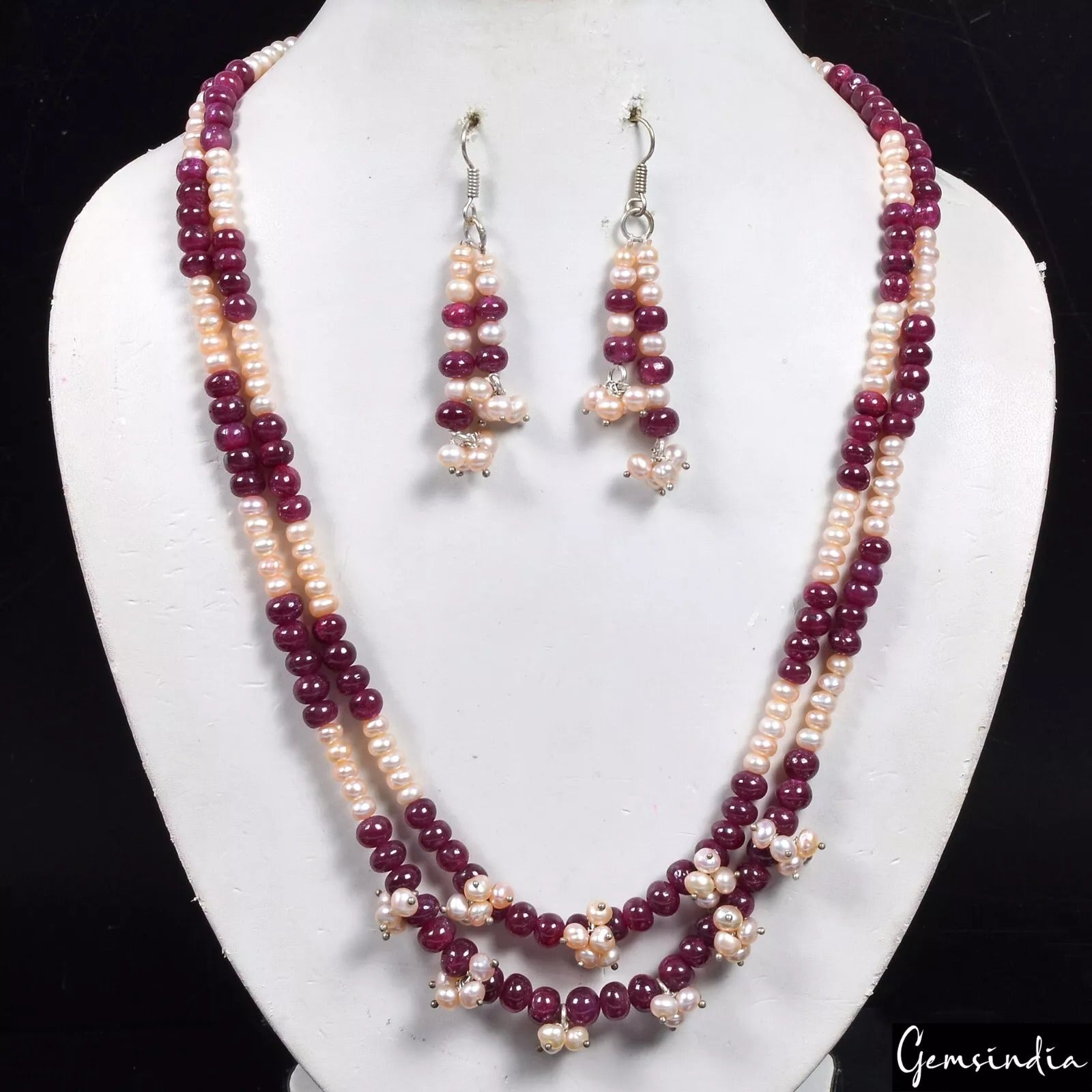 Ruby Necklace, Red — 20"