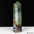 1100 Ct Natural Untreated Moss Agate Healing Crystal Obelisk Wand Point Tower