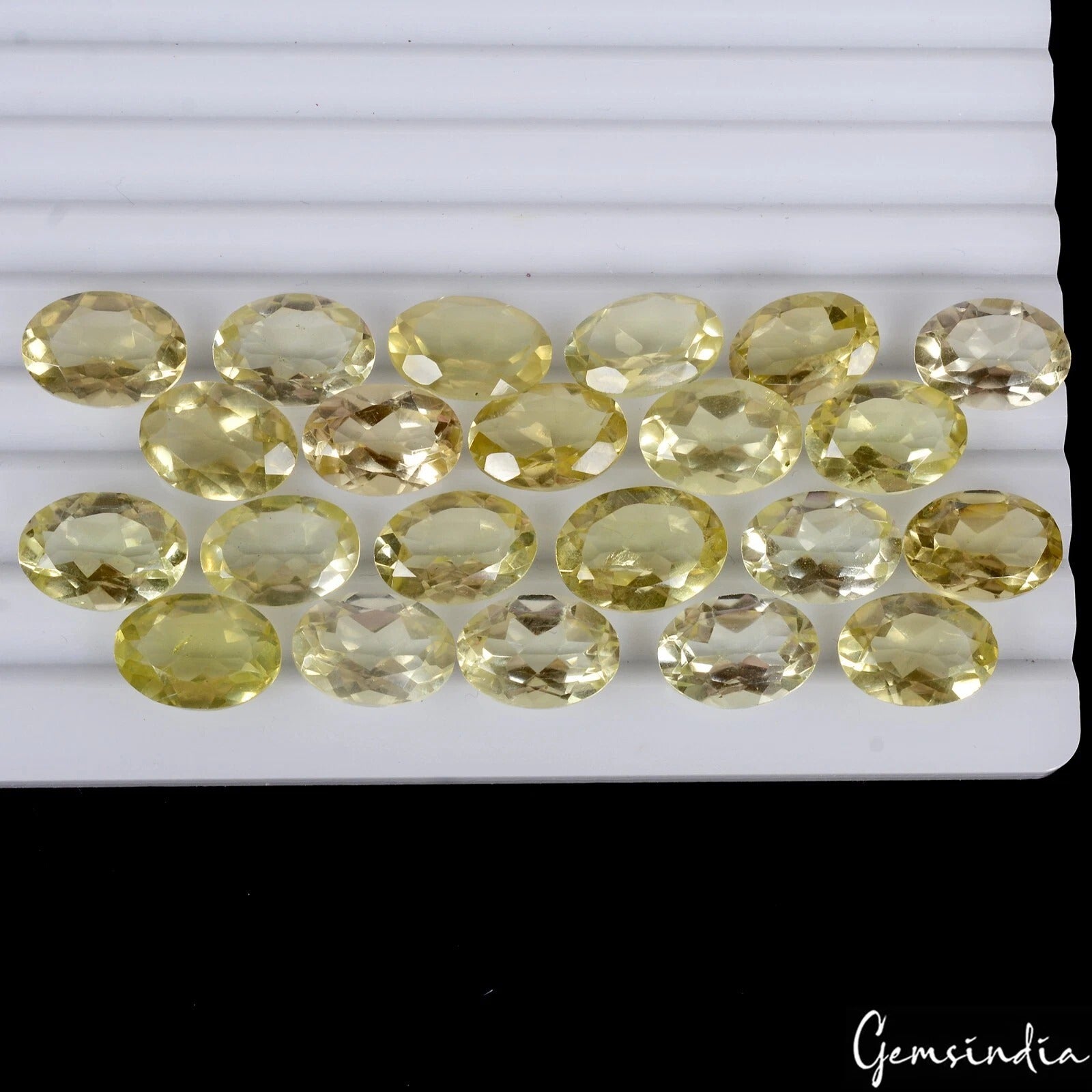 Citrine Quartz Lemon Yellow Oval Cut Genuine Loose Gemstone Natural 131.70 Cts