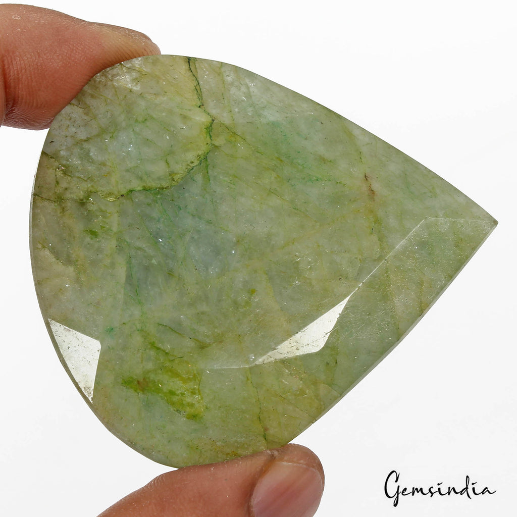 480 Ct Natural Brazilian Green Emerald Pear Faceted Cut Loose Huge Eathmined Gem