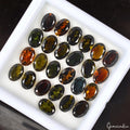 17.50Ct/25 Pc Natural Untreated Multi Color Tourmaline 7x5mm Oval Calibrated Gem